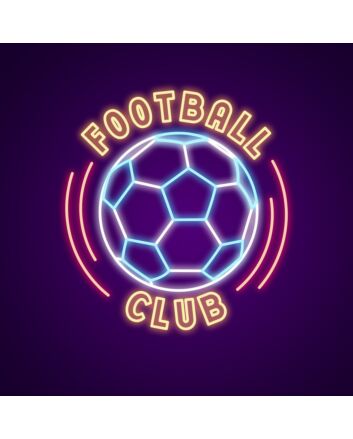 Football Club Neon Sign Show your team spirit