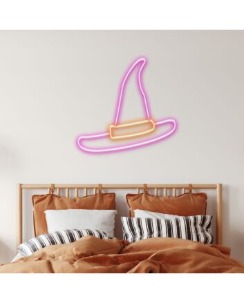 Witch Hat Custom Neon Sign Perfect for Halloween decorations