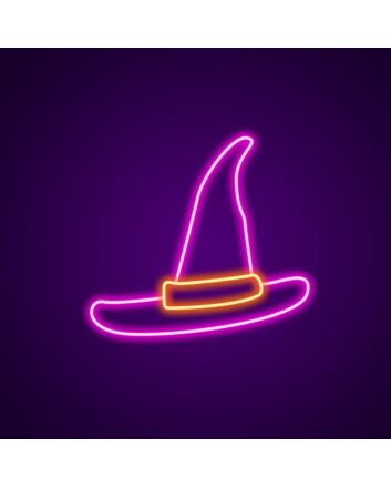Witch Hat Custom Neon Sign Perfect for Halloween decorations