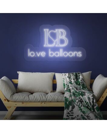 Love Balloons Neon Sign Perfect for romantic settings