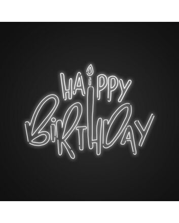 Happy Birthday Neon Sign Celebrate birthdays with this cheerful sign