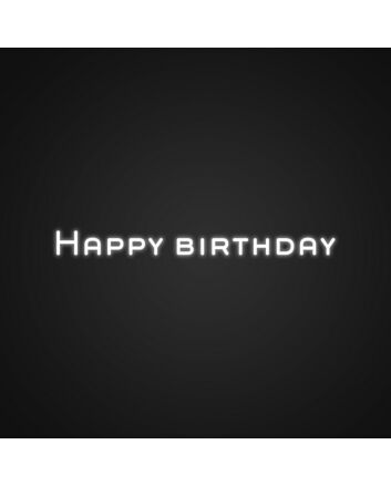 Happy Birthday Sign Neon Sign Celebrate birthdays with this cheerful sign