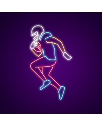 Football Player Neon Sign Great for sports fans