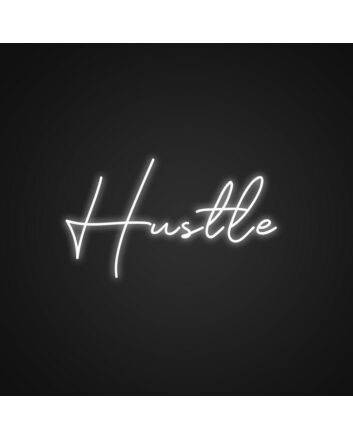 Aesthetic Hustle Neon Sign Motivate yourself with this stylish sign