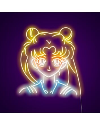 Sailor Moon Hearts Sign Neon Sign Perfect for anime lovers
