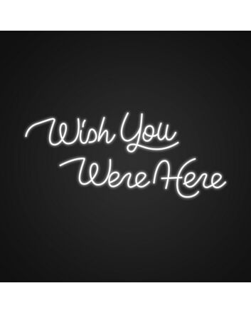 Wish You Were Here Neon Sign Perfect for creating a nostalgic atmosphere