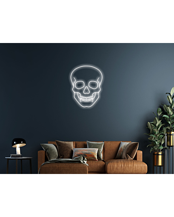 Simple Skull Customizable Sign Neon Sign Add a personal, edgy touch