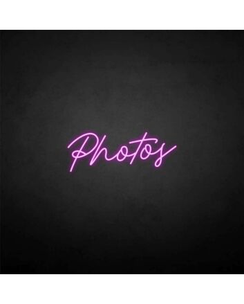 &#39;Photos&#39; neon sign