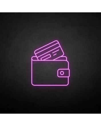 &#39;Wallet&#39; neon sign