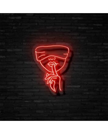 Shh Neon Sign Add a touch of mystery and quiet