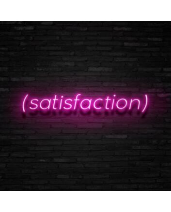 Satisfaction Neon Sign Promote positivity and contentment