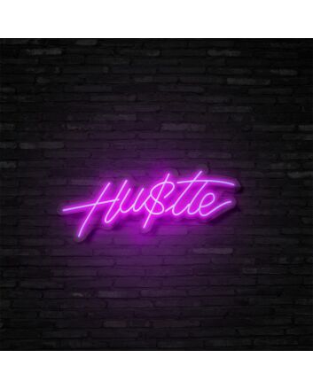 Hustle Neon Sign Inspire hard work and dedication