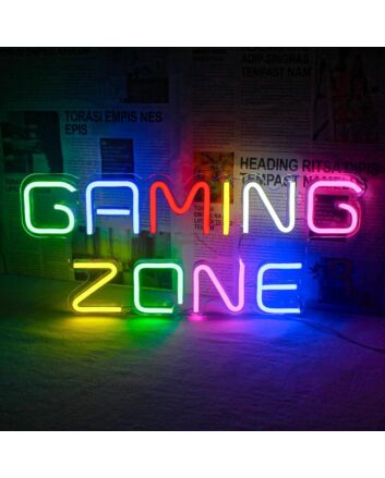 Gaming Zone Neon Sign Perfect for Game Rooms