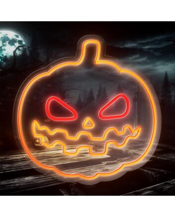 Halloween Pumpkins Neon Sign Trick or Treat