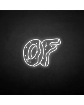 &#39;OF&#39; neon sign