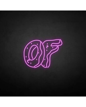 &#39;OF&#39; neon sign