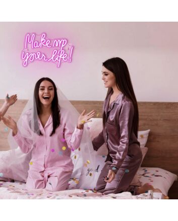 Make Up Your Life Neon Sign Beauty Studio Inspiration