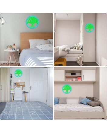 Towering Trees Neon Sign Nature Inspired