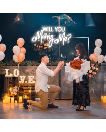 Will You Marry Me Neon Sign Proposal