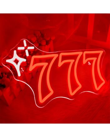 Brighten Up Your Space: 777 LED Neon Sign for Bars, Weddings, and Home Ambiance