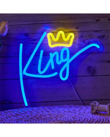 Enhance Your Bedroom, Bar, or Wedding Ambiance with the Backboard LED Neon Light King Bedroom