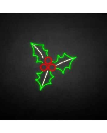 marry christmas mistletoe neon sign