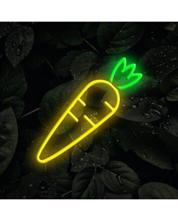 Brighten Your Home, Office, or Bar Ambiance with the Versatile Carrot LED Neon Sign