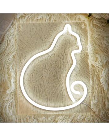 Brighten up your living space, office, or storefront with the whimsical charm of the Cat LED Neon Sign.