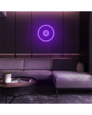 Brighten Up Your Music Room, Bar, or Party Ambiance with the Cd Disc LED Neon Sign.