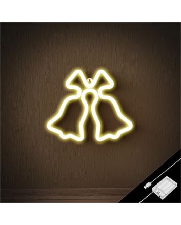 Brighten Your Festive Celebrations and Retail Display with Christmas Double Bell LED Neon Sign