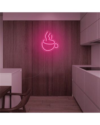 Brighten Your Café or Kitchen Ambiance with the Coffee Cup LED Neon Sign Perfect for Shops, Home Decor, and Events