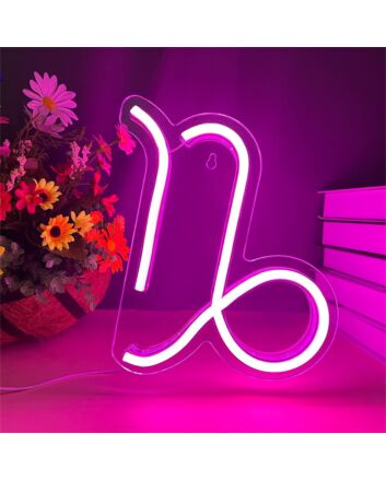 Brighten Your Nights: Constellation Capricorn LED Neon Sign for Home Decor, Weddings, and Bars