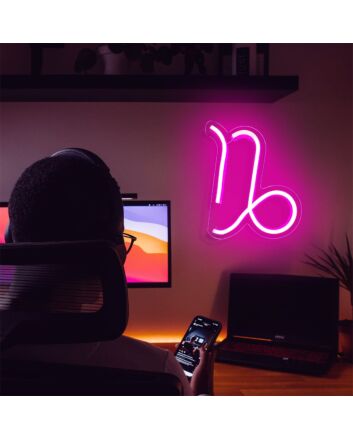Brighten Your Nights: Constellation Capricorn LED Neon Sign for Home Decor, Weddings, and Bars