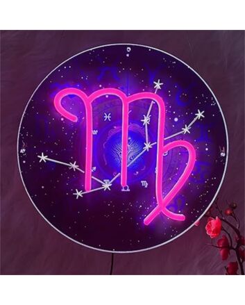 Brighten Up Your Space: Constellation Virgo LED Neon Sign Perfect for Home Decor, Office Vibes, and Celebratory Events