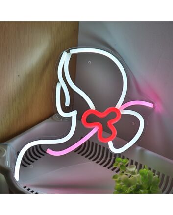 Bring Art to Life in Your Home, Office, or Party with the Creative Girls Drawing LED Wall Neon Sign