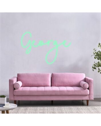Celebrate in Style: Light Up George's Birthday Bash or Personalize Your Space with Customized LED Neon Light Name Sign at Home, Office, or Bar.