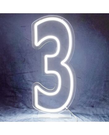 Celebrate milestones and brighten up your child's birthday bash, playroom, or nursery with Customized LED Neon Light Number 3 Birthday LED Neon Sign.