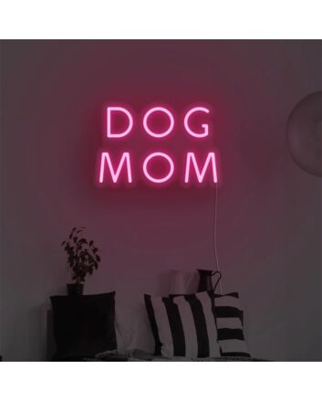 Brighten Your Living Space, Man Cave, or Pet Boutique with the Dog Mom LED Neon Sign.
