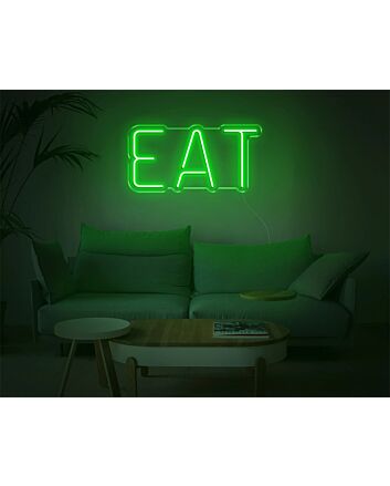 Brighten Your Dining Area, Bar, or Food Event with the Eat Custom LED Light LED Neon Sign.