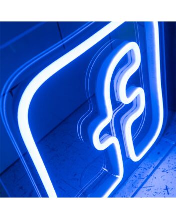 Enhance your office, store ambiance, or social gatherings with the vibrant Facebook Sign Mini LED Neon LED Sign.