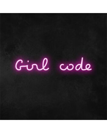 Brighten Your Workspace and Girls' Night with the Girl Code LED Neon Sign.