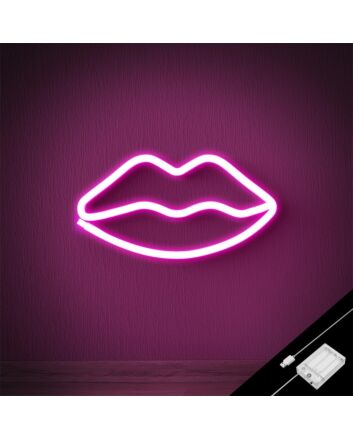 Brighten Up Your Bar, Bedroom, or Beauty Space with Girl Lip Pink LED Neon Sign.