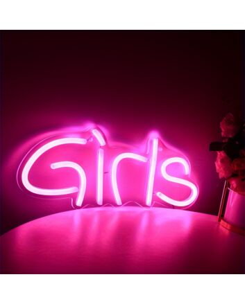 Brighten Your Home, Office, or Party Ambiance with the Girls Letter LED Neon Sign for a Personalized Touch
