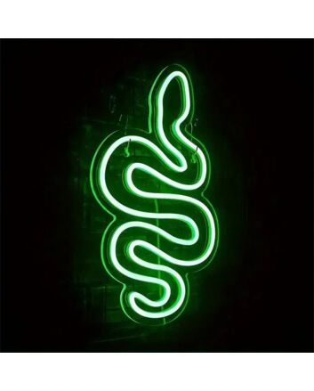 Add a Sizzling Touch to Your Bar, Office, or Gaming Setup with the Green Snake LED Neon Sign!