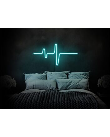 Add a Romantic Touch to Your Bedroom, Wedding, or Valentine's Celebration with the Heartbeat LED Neon Sign.