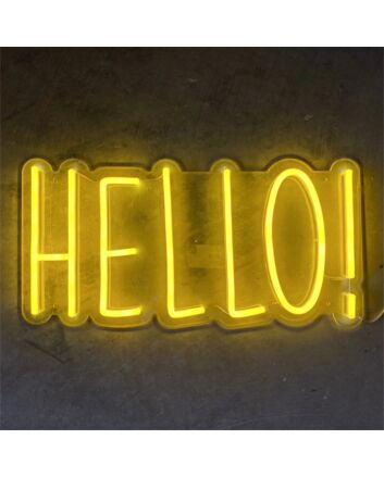 Brighten Up Your Spaces: Hello LED LED Neon Sign for Home, Office, Store, Bar, and Special Events Decor.