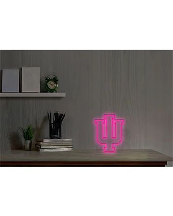 Show Your Hoosier Pride at Home, Office or Campus Events with the Indiana University Logo LED Neon Sign.