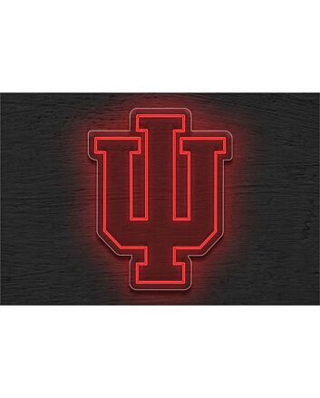 Show Your Hoosier Pride at Home, Office or Campus Events with the Indiana University Logo LED Neon Sign.