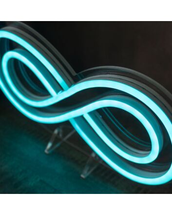 Brighten Up Your Space: Infinity LED Mini LED Neon Sign - Perfect for Home Decor, Office Vibes, and Storefront Welcoming