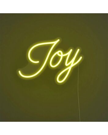 Light Up Your Life: Joy LED Neon Sign for Bars, Weddings, and Home Ambiance.